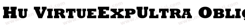 Hu VirtueExpUltra Oblique Regular字体转换